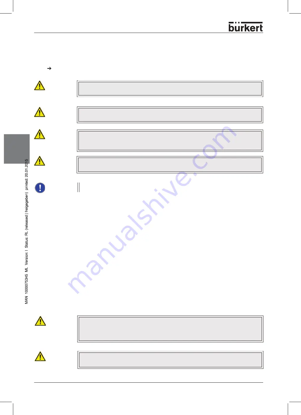 Bürkert 2702 Operating Instructions Manual Download Page 36