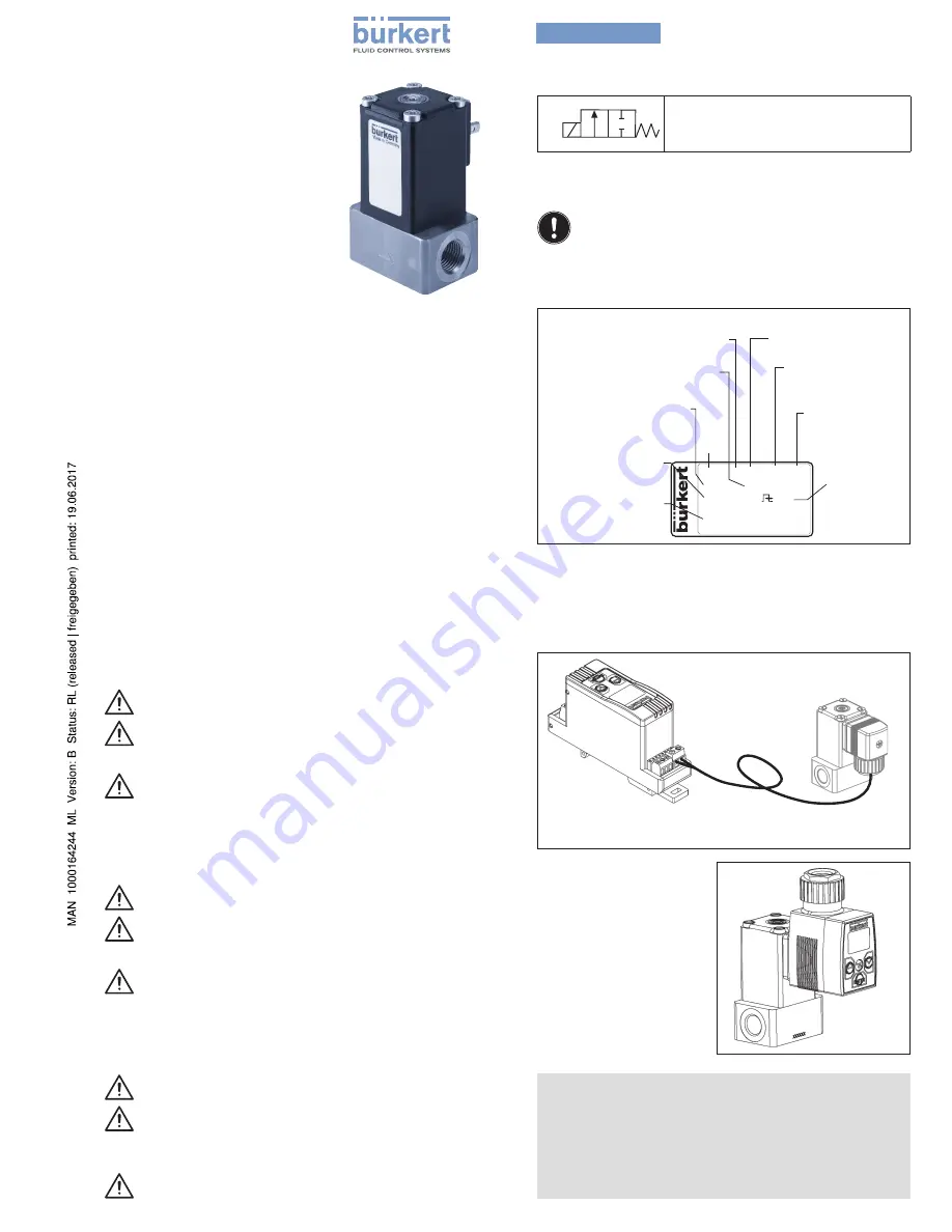 Bürkert 2861 Скачать руководство пользователя страница 1