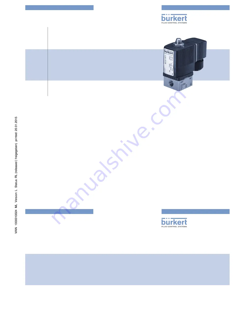 Bürkert 6014 Operating Instructions Manual Download Page 1