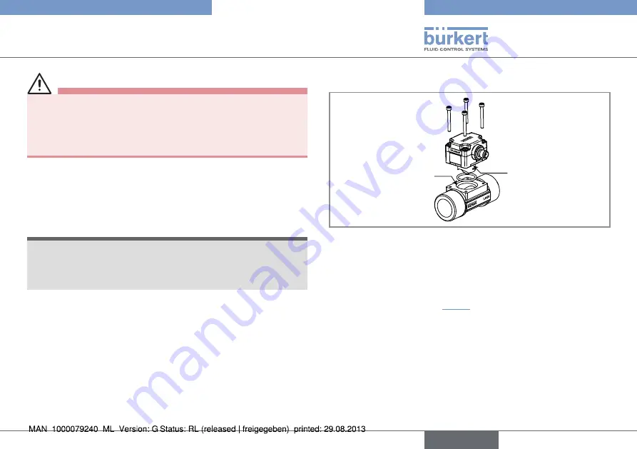 Bürkert 8012 Series Operating Instructions Manual Download Page 41