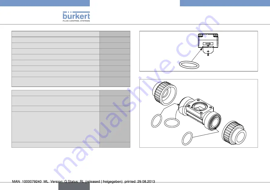 Bürkert 8012 Series Operating Instructions Manual Download Page 44