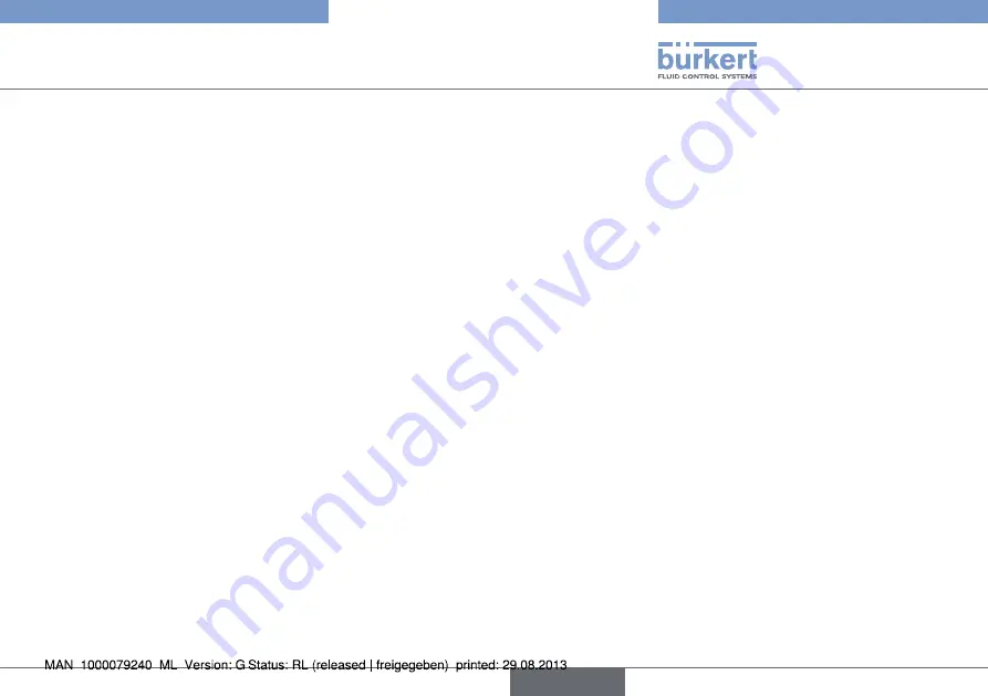 Bürkert 8012 Series Operating Instructions Manual Download Page 47