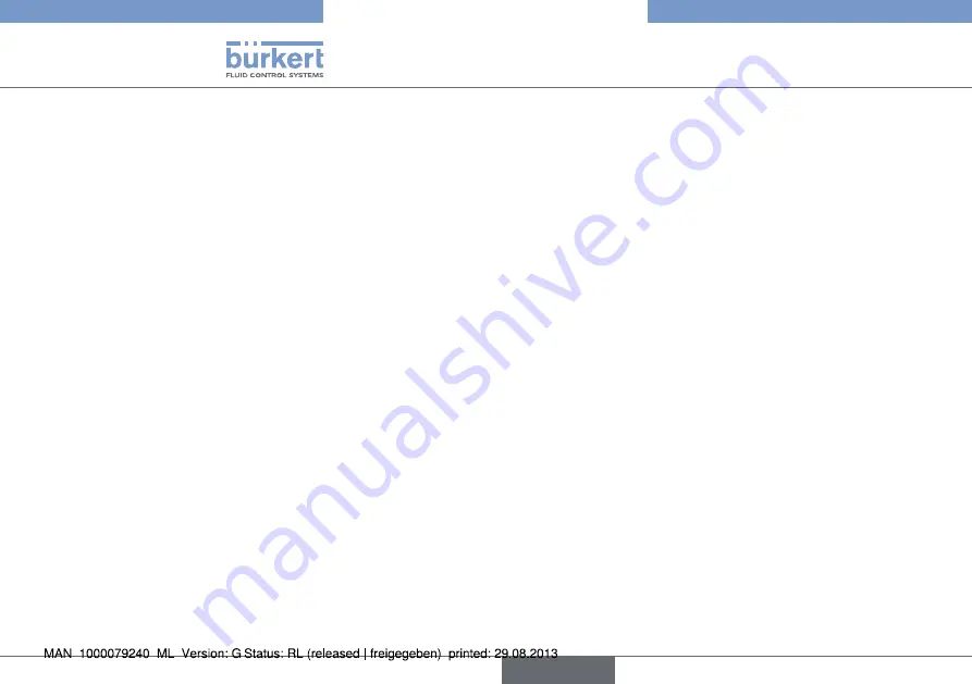 Bürkert 8012 Series Operating Instructions Manual Download Page 92