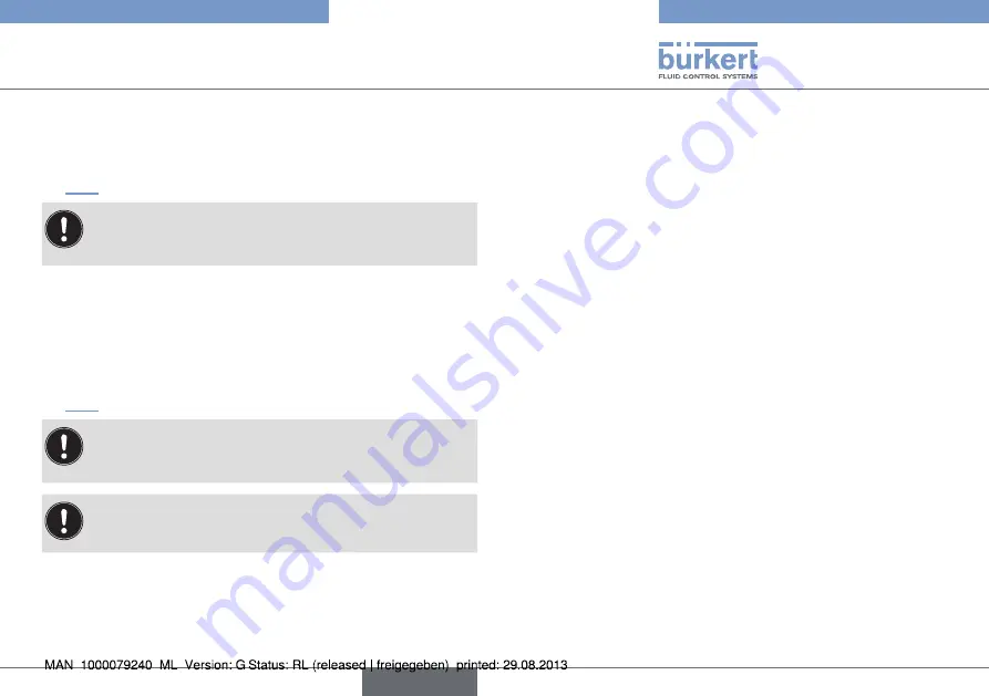 Bürkert 8012 Series Operating Instructions Manual Download Page 117