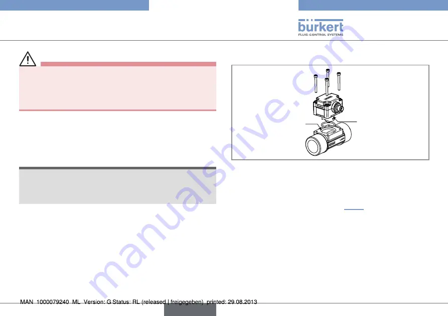 Bürkert 8012 Series Operating Instructions Manual Download Page 129