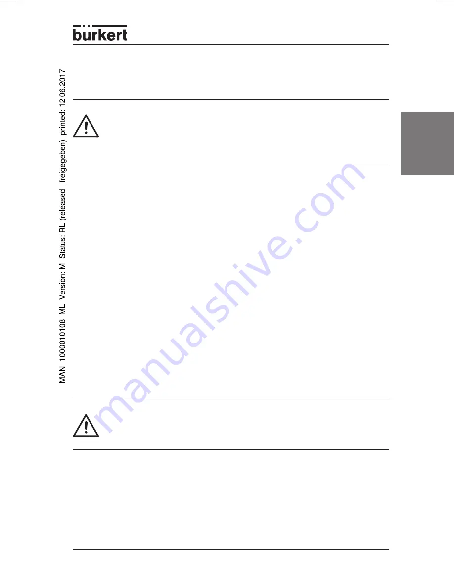 Bürkert 8643 Operating Instructions Manual Download Page 33