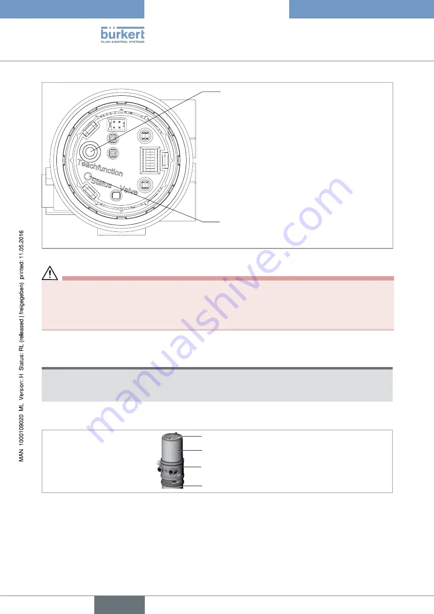 Bürkert 8695 Operating Instructions Manual Download Page 54