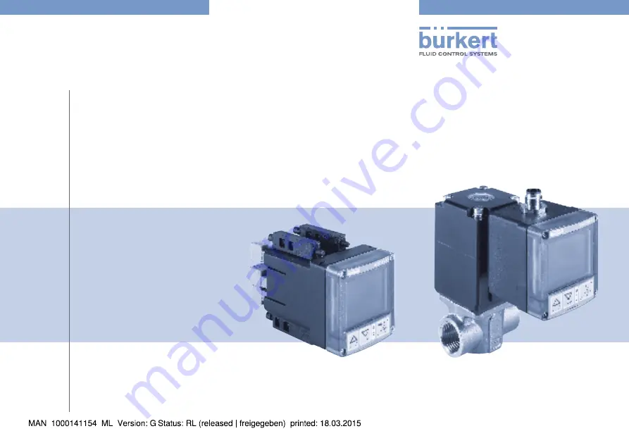 Bürkert eCONTROL 8611 Quick Start Manual Download Page 1