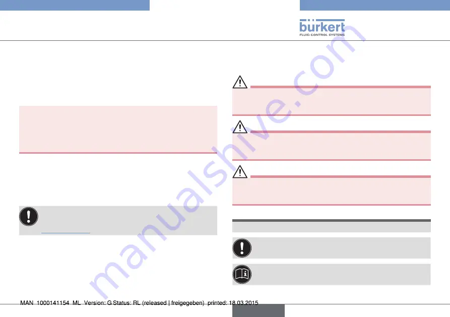 Bürkert eCONTROL 8611 Quick Start Manual Download Page 51