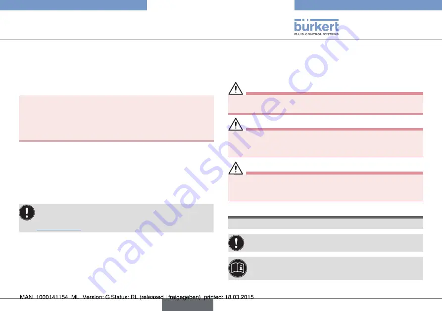 Bürkert eCONTROL 8611 Quick Start Manual Download Page 97