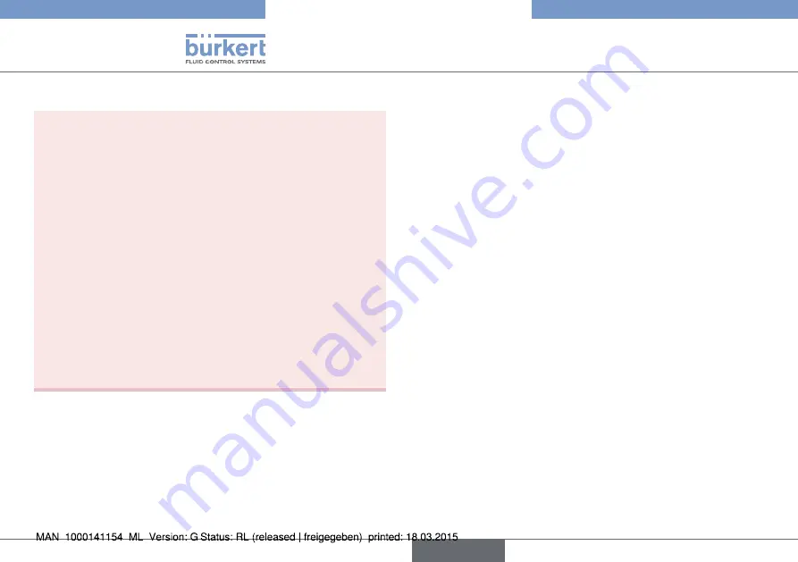 Bürkert eCONTROL 8611 Quick Start Manual Download Page 98