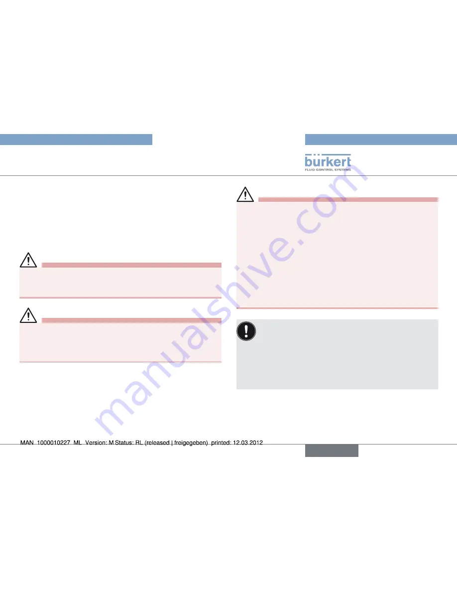 Bürkert Type 2000 Operating Instructions Manual Download Page 7