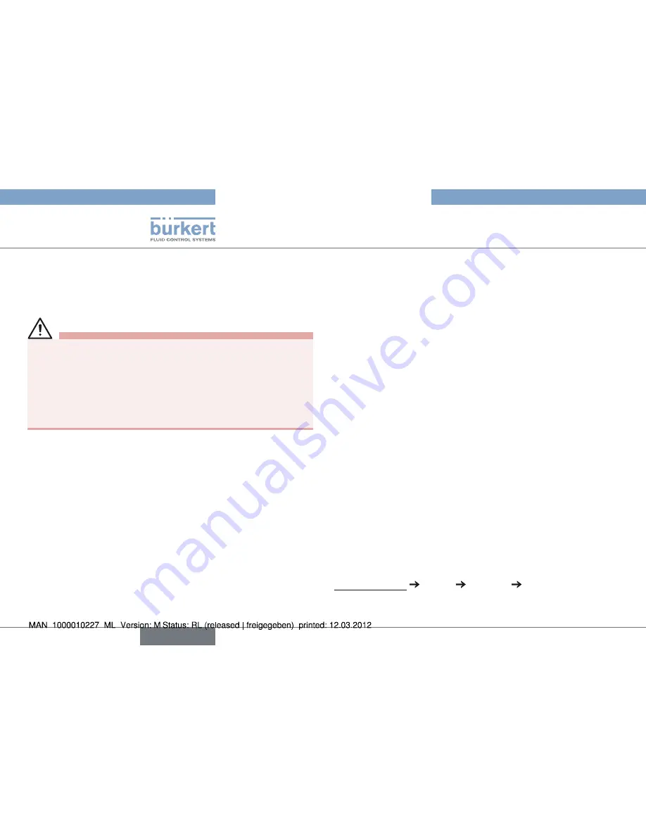 Bürkert Type 2000 Operating Instructions Manual Download Page 8