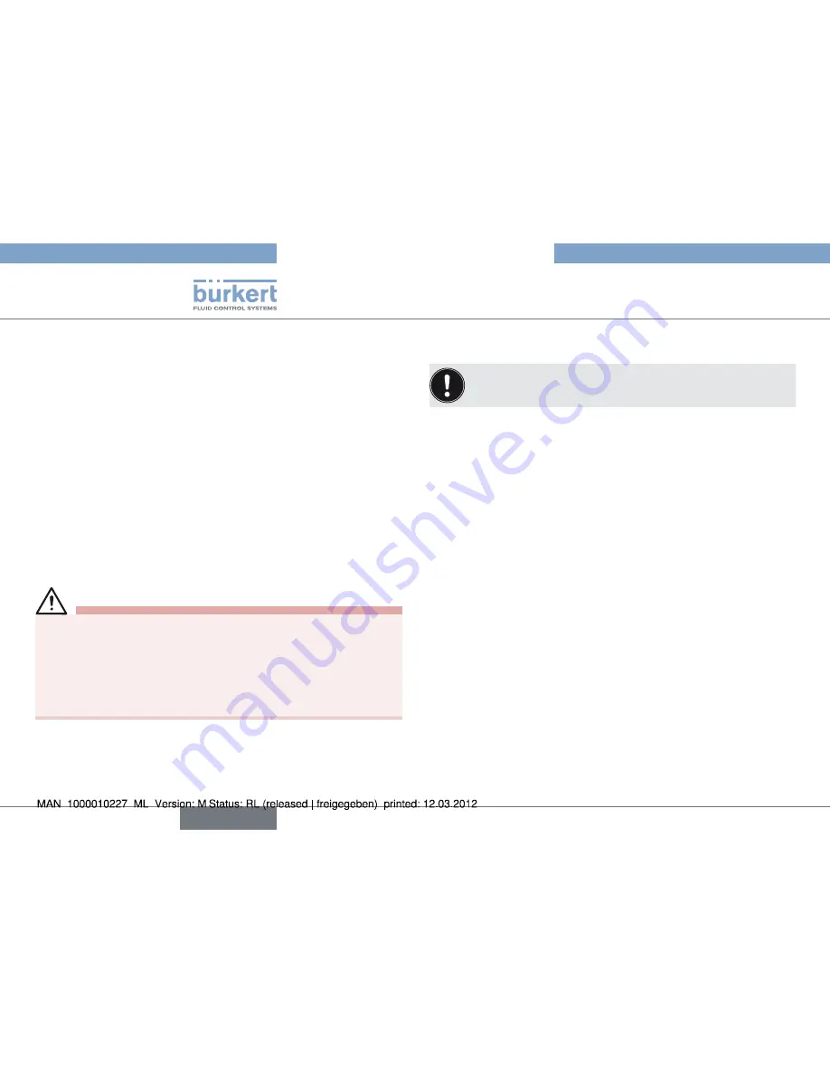 Bürkert Type 2000 Operating Instructions Manual Download Page 10