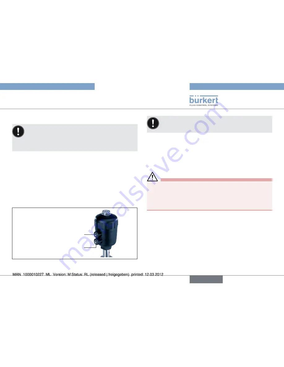 Bürkert Type 2000 Operating Instructions Manual Download Page 25