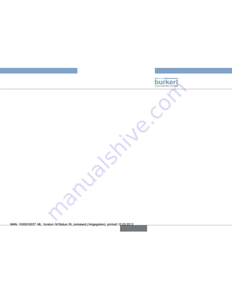 Bürkert Type 2000 Operating Instructions Manual Download Page 33