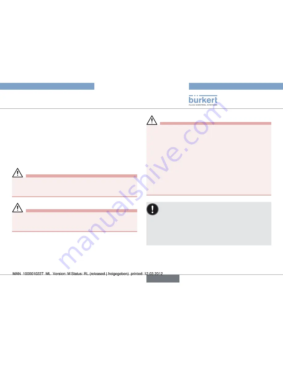 Bürkert Type 2000 Operating Instructions Manual Download Page 37