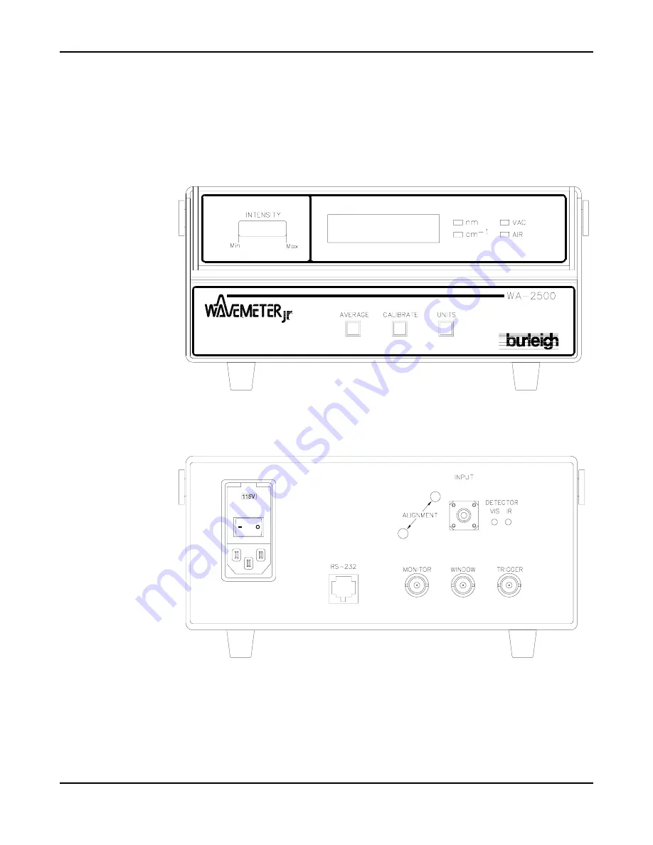 Burleigh WAVEMETER JR WA-2500 Operating Manual Download Page 9