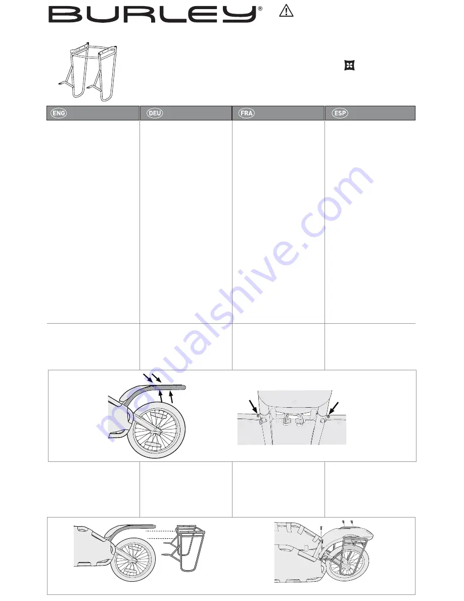 Burley COHO PANNIER RACK Скачать руководство пользователя страница 1