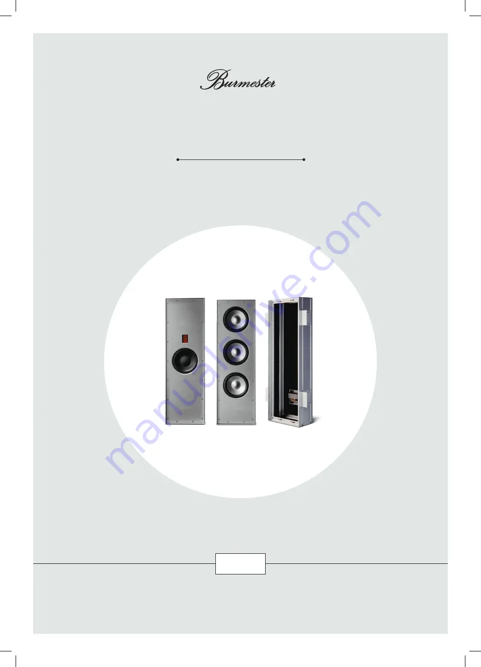 Burmester InWall Скачать руководство пользователя страница 1