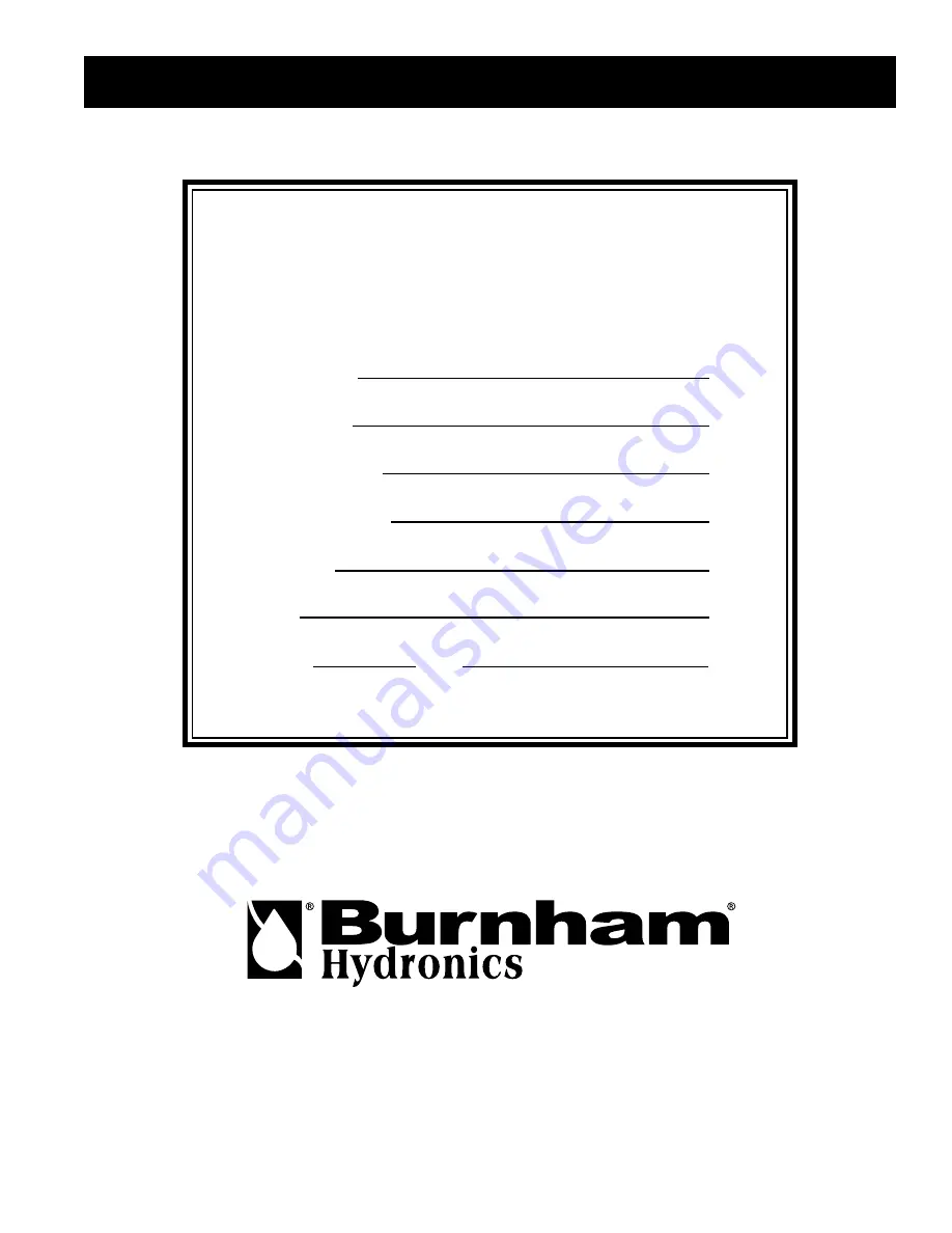 Burnham Alliance 119SL Installation & Service Instructions Manual Download Page 21