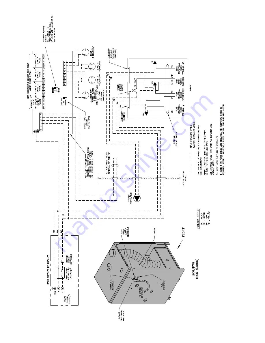 Burnham SCG Installation & Service Instructions Manual Download Page 60