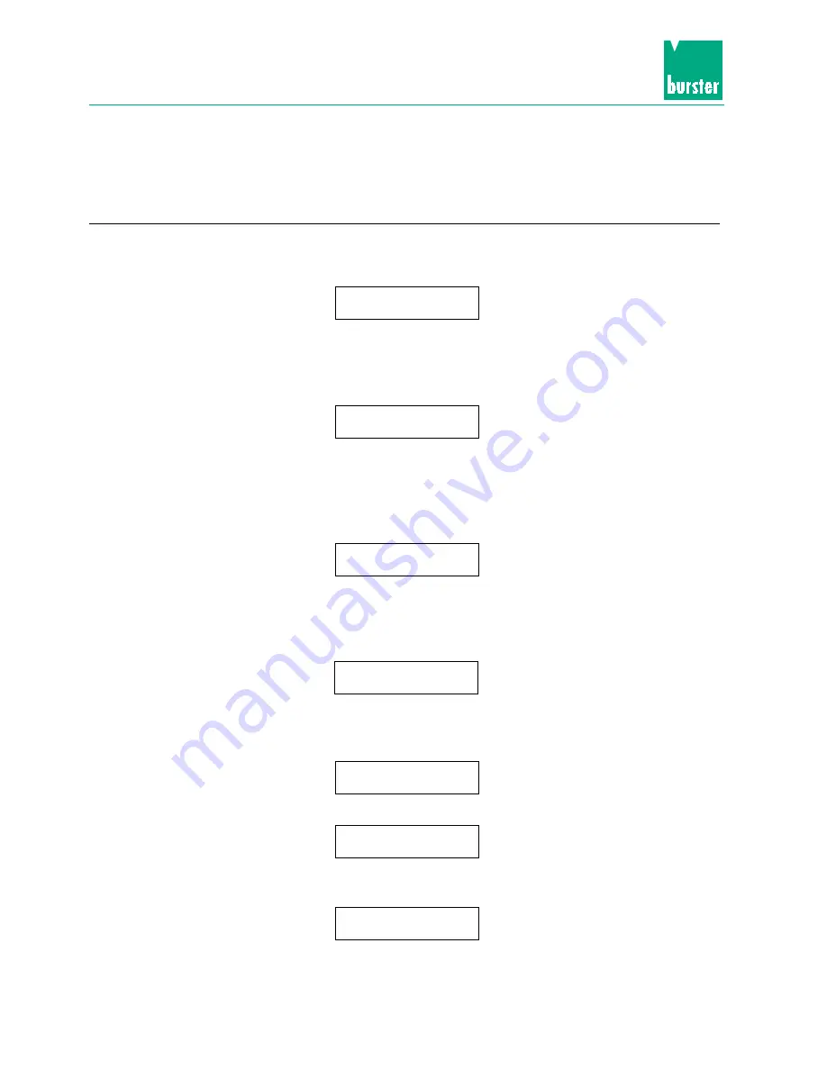 Burster TRANS CAL 7280 Operating Instruction Download Page 36