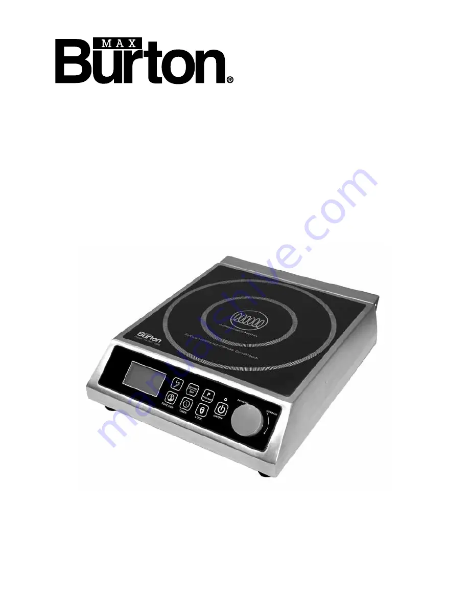 Burton Digital ProChef-1800 Operating Instructions Manual Download Page 1