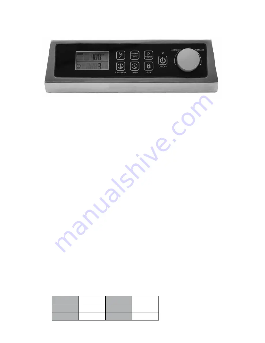 Burton Digital ProChef-1800 Operating Instructions Manual Download Page 5