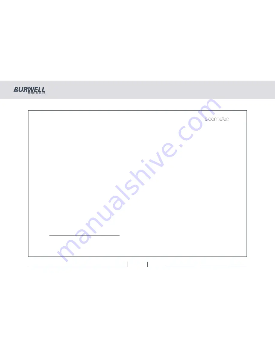 BURWELL Elcometer 355 Operating Instructions Manual Download Page 5