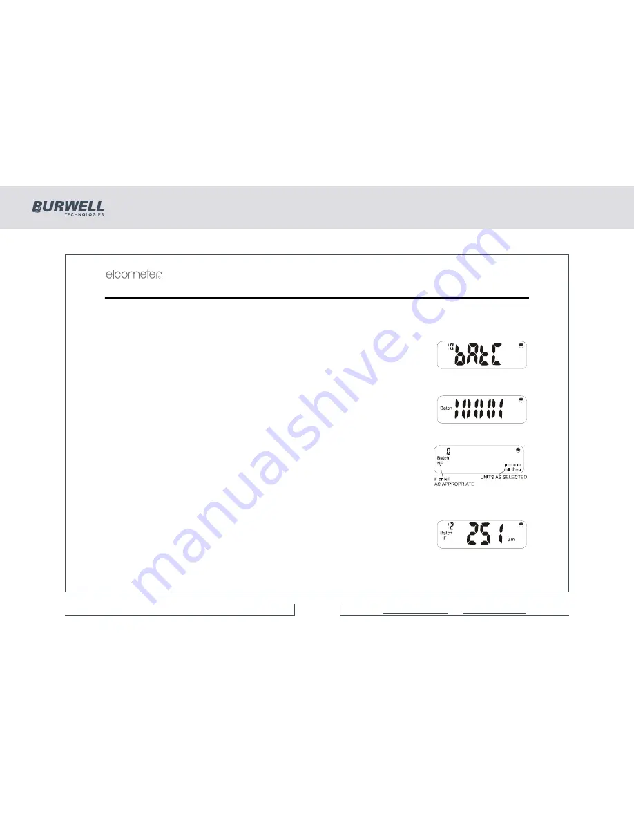 BURWELL Elcometer 355 Operating Instructions Manual Download Page 12