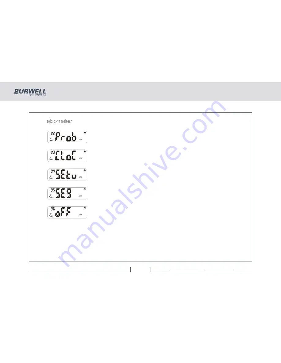 BURWELL Elcometer 355 Operating Instructions Manual Download Page 28