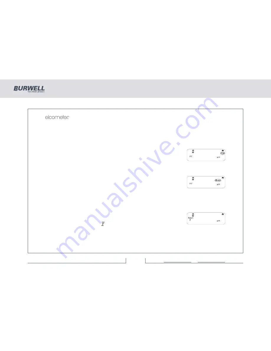 BURWELL Elcometer 355 Operating Instructions Manual Download Page 40