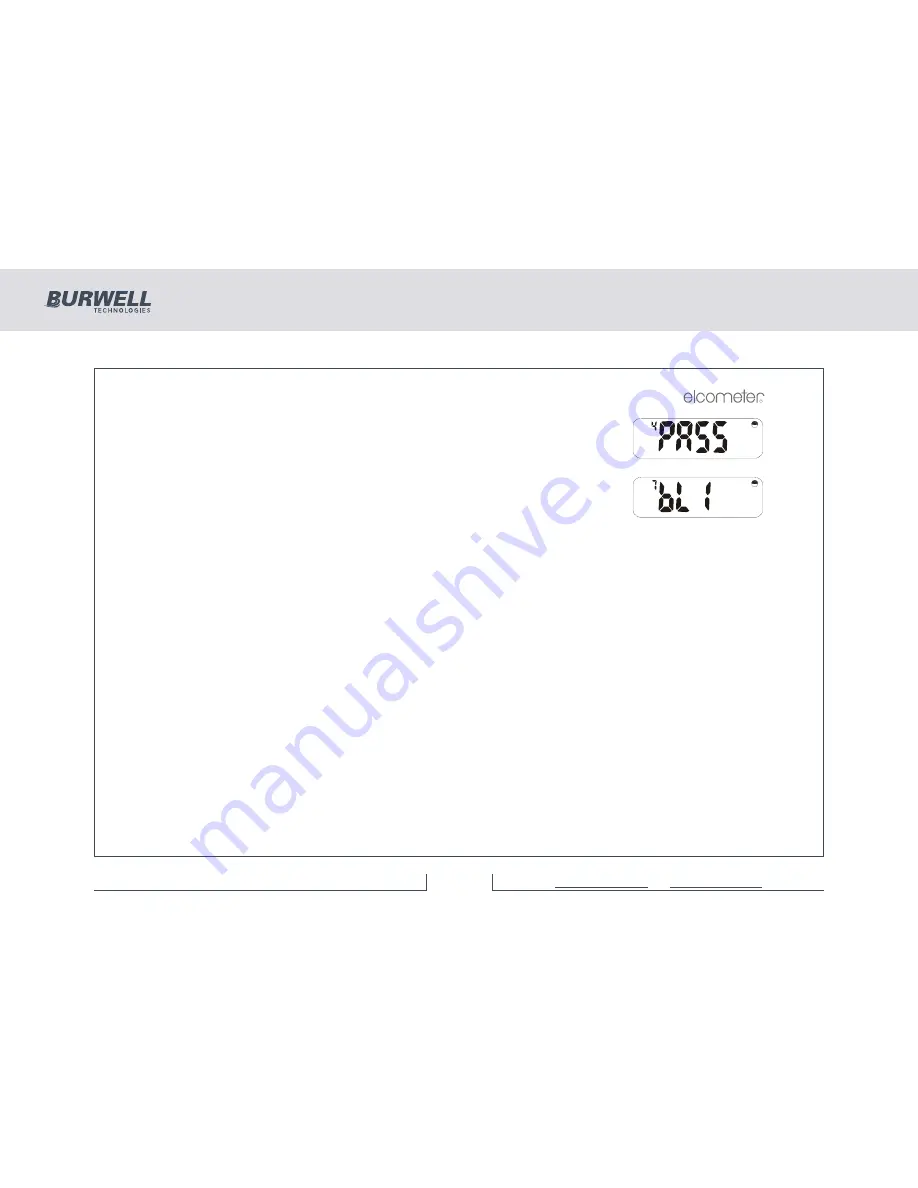 BURWELL Elcometer 355 Скачать руководство пользователя страница 43