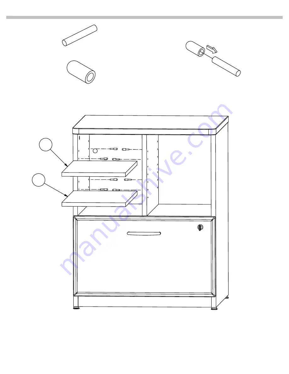 Bush Business Furniture 24 WIDE PILER/FILER Assembly Instructions Manual Download Page 28