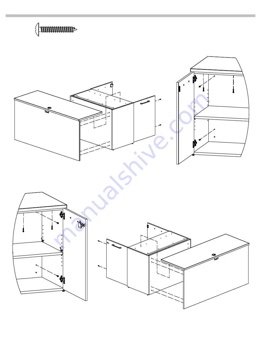 Bush Business Furniture AJR 22SD40AC Assembly Instructions Manual Download Page 7