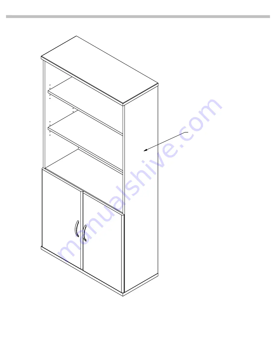 Bush Business Furniture HALF HEIGHT DOOR KIT Assembly Instructions Manual Download Page 8