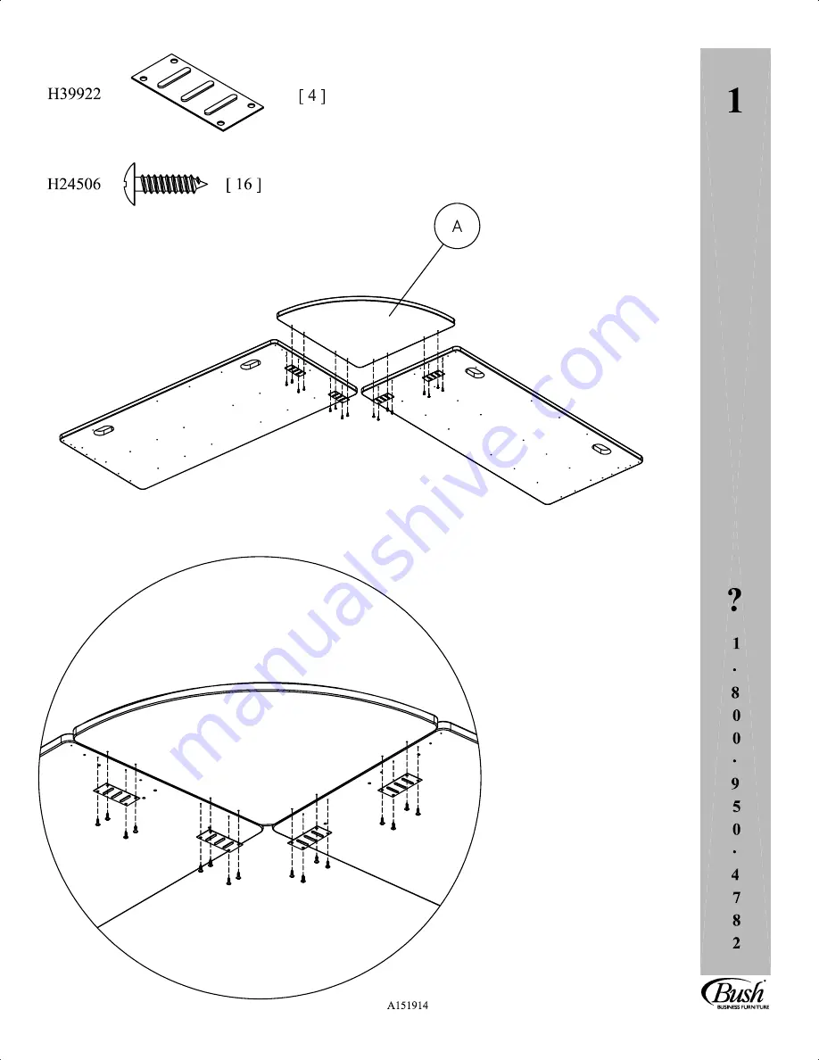 Bush Business Furniture WC14329 Manual Download Page 7