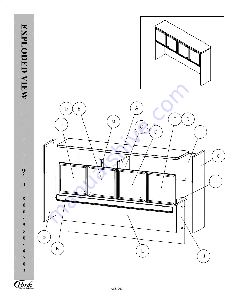 Bush Business Furniture WC14361 Manual Download Page 4