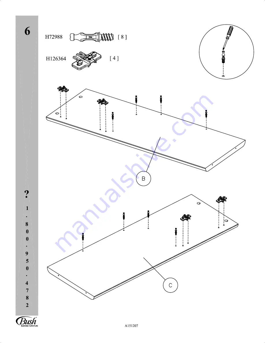 Bush Business Furniture WC14361 Скачать руководство пользователя страница 14