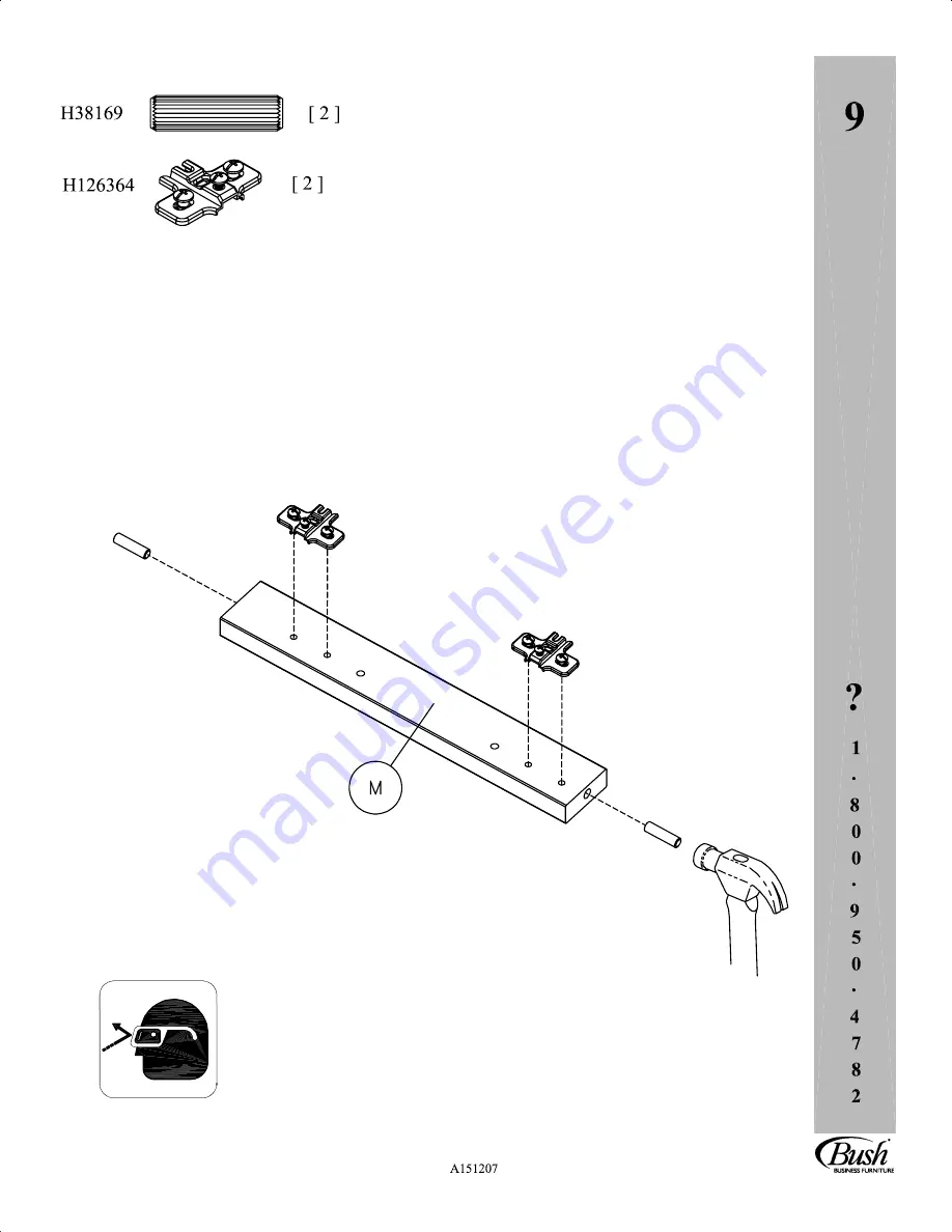 Bush Business Furniture WC14361 Manual Download Page 17