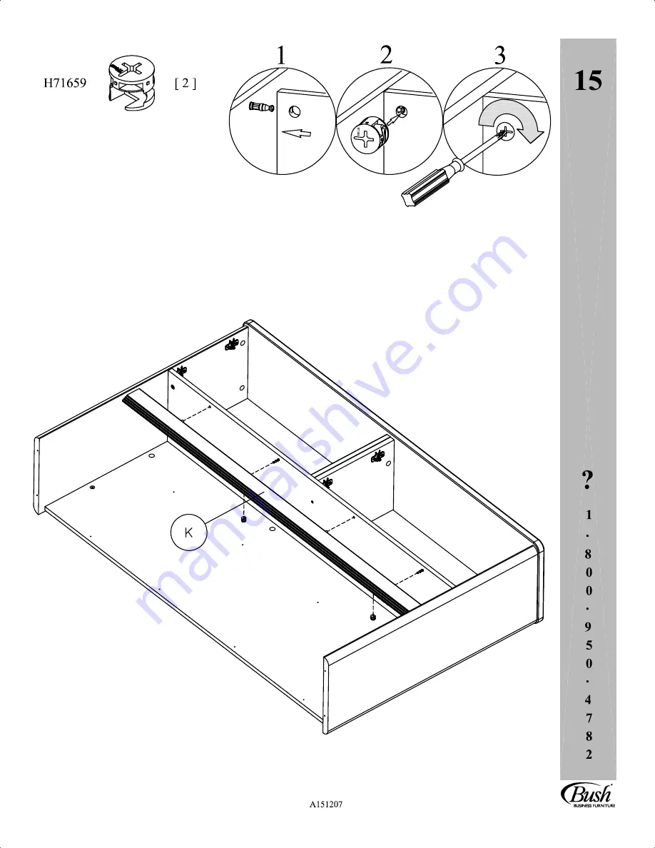 Bush Business Furniture WC14361 Скачать руководство пользователя страница 23