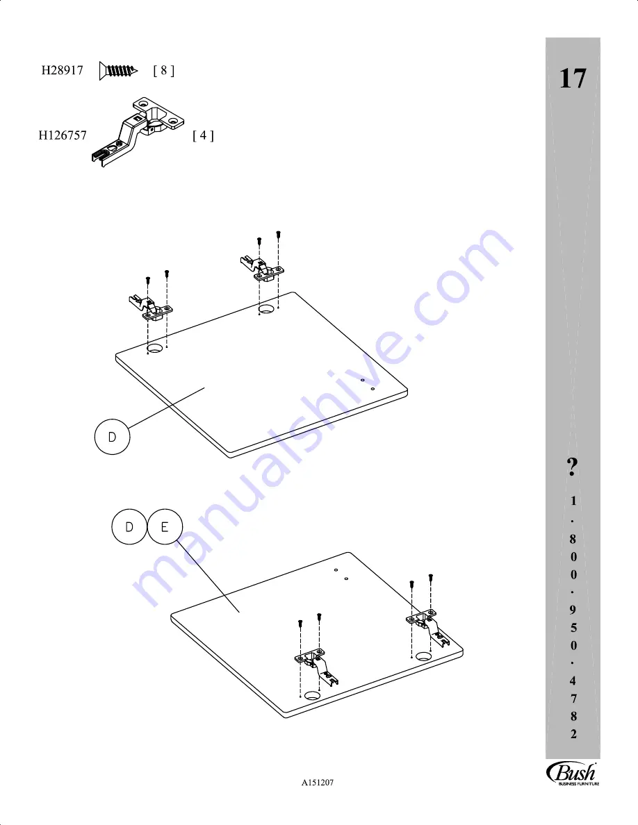 Bush Business Furniture WC14361 Manual Download Page 25