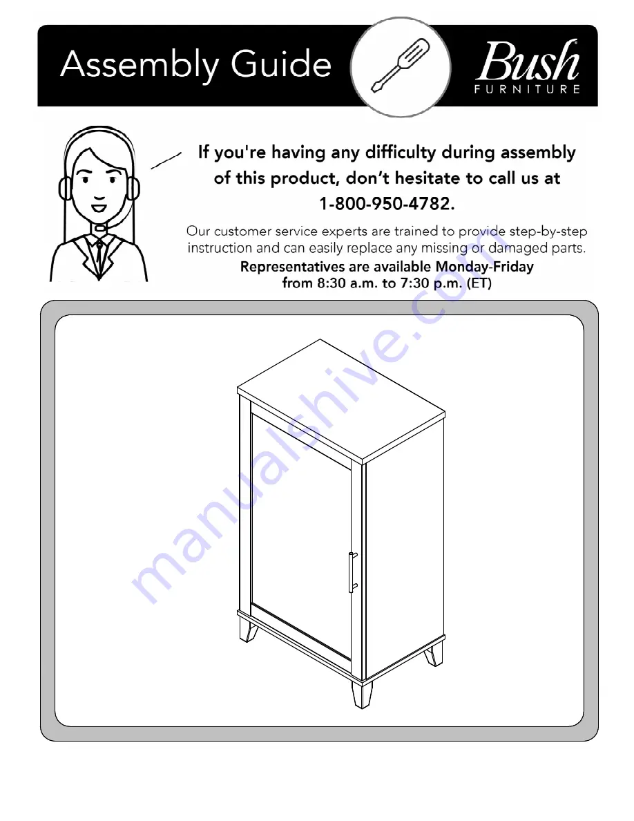 BUSH FURNITURE A179554D Assembly Manual Download Page 1