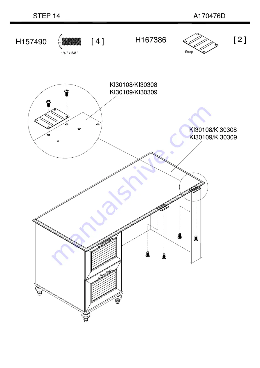 BUSH FURNITURE Kathy Ireland Home A170476 Manual Download Page 26