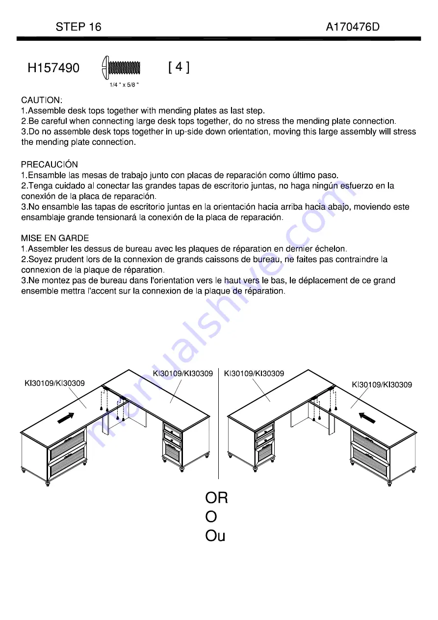 BUSH FURNITURE Kathy Ireland Home A170476 Скачать руководство пользователя страница 28