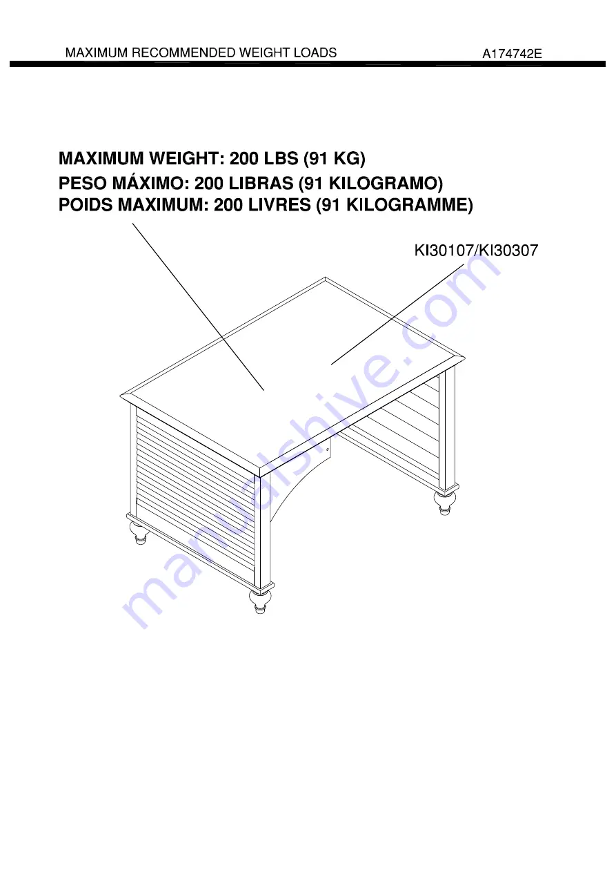 BUSH FURNITURE Kathy Ireland Home KI30107 Manual Download Page 4