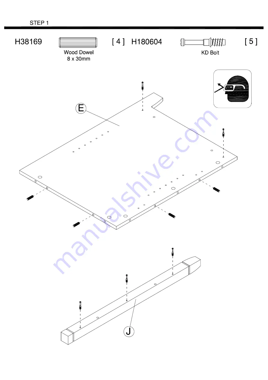 BUSH FURNITURE KWD154WG Assembly Instructions Manual Download Page 13