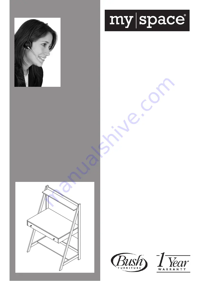 BUSH FURNITURE MY72701 User Manual Download Page 3