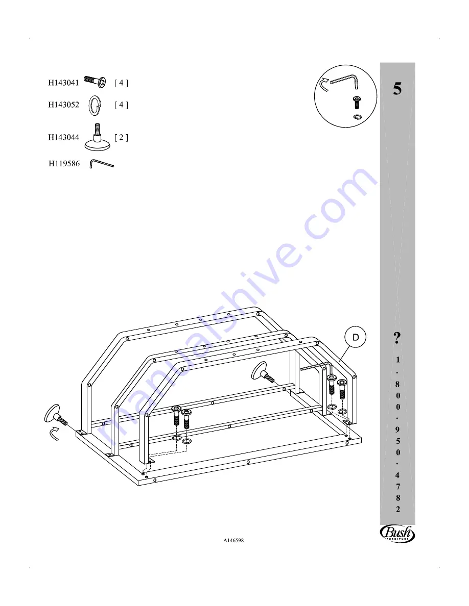 BUSH FURNITURE VS74950-01 Скачать руководство пользователя страница 10